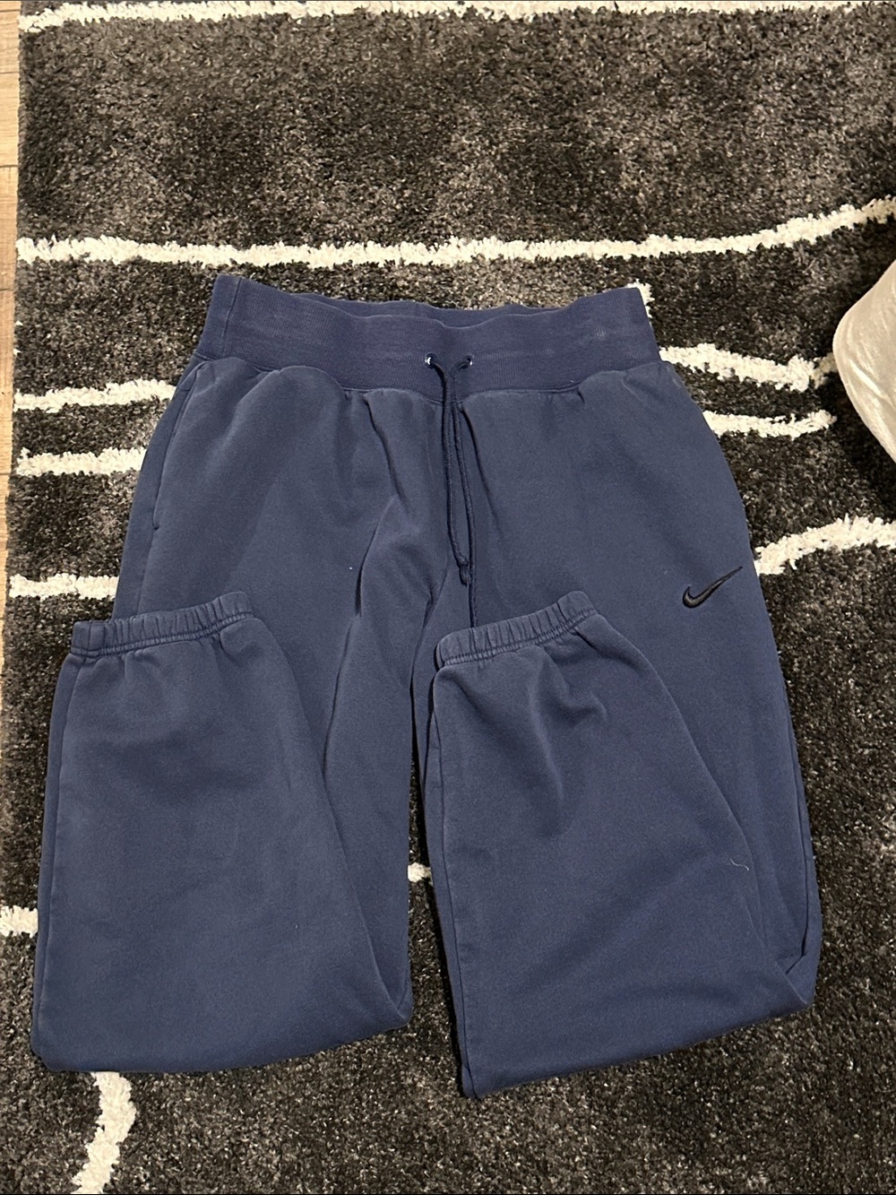 Nike Navy Blue Women's Jogger Sweatpants with Drawstring
